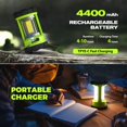 thumbnail image 3 of Linterna para camping elesall 3000 lm recargable e impermeable, 3 of 7
