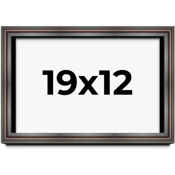 19x12 Shadow Box Frame Brown Cherry | 2.625 Inches Deep Pine Wood Traditional Shadowbox Display