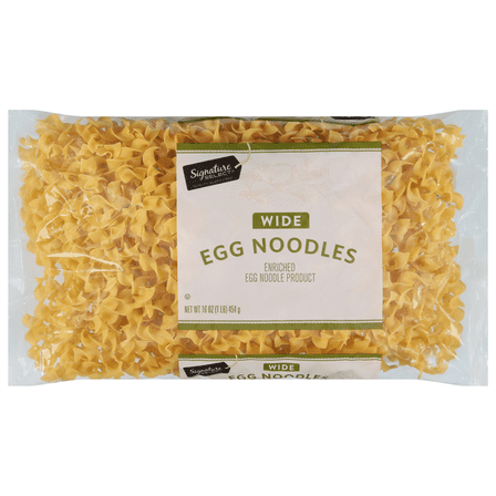 Wide Hearty Egg Noodles Durum Wheat Enriched