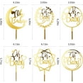 thumbnail image 3 of Party Supplies Gold Acrylic Baby Shower Baby Girl Boy Birthday Cake Topper, by OANM studio, 3 of 6