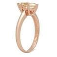 thumbnail image 3 of 1 ct Marquise Cut Natural Morganite Solitaire 18K Rose Gold Womens Engagement Ring, 3 of 5