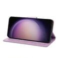 thumbnail image 5 of Feishell Slim Wallet Phone Case for Samsung Galaxy S23,Butterfly & Floral Embossed PU Leather Anti-Scratch Shockproof Magnetic Clasp Flip Kickstand Credit Card Slots Phone Cover,Lightpurple, 5 of 6