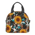 thumbnail image 2 of Goofa Vintage Sunflowes Pattern Lunch Bag ,Insulated Lunch Box, Small Leakproof Cooler Food Lunch Containers Reusable High Capacity Lunch Tote Bags, 2 of 8