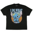 thumbnail image 4 of Disney Lilo And Stitch Men's Stitch I Do What I Want Distressed Design Adult Short Sleeve T-Shirt, 4 of 6