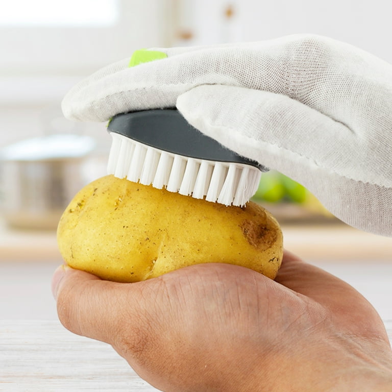 2pcs Vegetable Brush, Potato Brush Scrubber Veggie Cleaning Brush