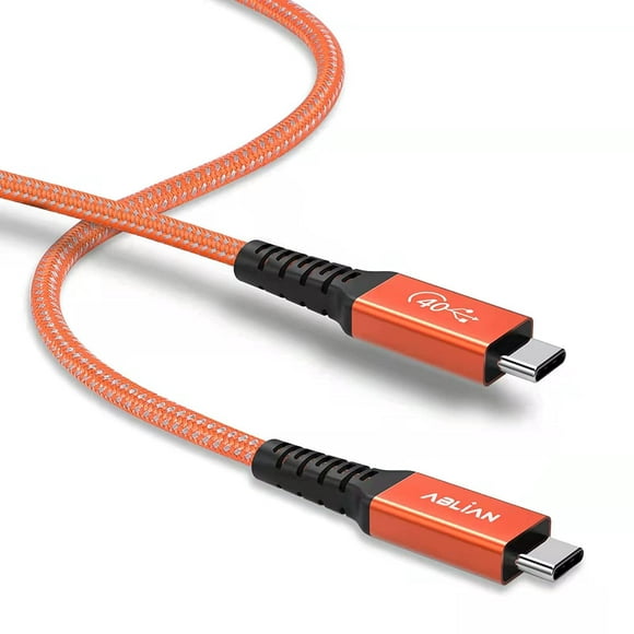 USB 4 Cable 2.6ft USB 4 Cable Compatible with Thunderbolt 4 Cable 2.6ft, with 100W Charging and 8K@30Hz 5K@60Hz or Dual