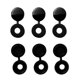 thumbnail image 3 of 100 Pieces Plastic Hinged Screw Cover Cap For Car Home Furniture Decor Gray, 3 of 4