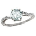 thumbnail image 2 of Star K � Round 7mm White Topaz Bypass engagement promise solitaire ring, 2 of 9