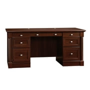 Sauder Palladia Engineered Wood 6-Drawers Executive Desk in Select Cherry