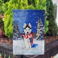thumbnail image 3 of America Forever Winter Husky Garden Flag Double Sided Vertical Decorative 12.5 x 18 inches for Outdoor, Yard, Porch Happy Holiday Welcome Snowfall Patriotic Dog Scarf Pine Tree Garden Flag, 3 of 3