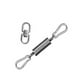 thumbnail image 3 of Greeniant Stainless Steel Hanging Chair Hardware Waterproof Suspension Kit Rustproof Rotary Hooks Accessory Swing Spring Hook for Gimnasios en casa No.1, 3 of 6