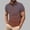 Brown, variant on Mens Purple Polo Shirts Stretch Breathable Jersey Short Sleeve Tops for Middle-aged Men Collared