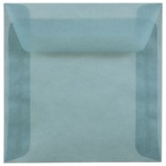 JAM Paper 4Bar Translucent Envelopes, 3 5/8 x 5 1/8, Ocean Blue, 50 ...