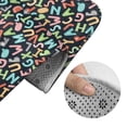 thumbnail image 5 of Honeii Alphabet Pattern Bathroom Anti-Skid Pad Bathroom Mat Vintage Seamless Pattern Not-Slip Toilet Rug Set, 5 of 6