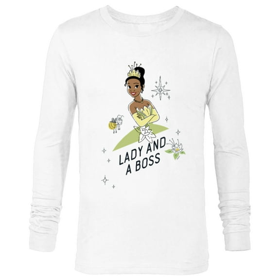 Disney Princess Tiana Lady Boss - Long Sleeve T-Shirt for Men - Customized-White