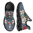 thumbnail image 1 of Zapatos de enfermera para mujer, blancos, con dibujos animados, cómodos, transpirables, con plataforma, de malla tejida, 1 of 6