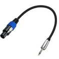 thumbnail image 2 of Durable 50cm/19.69in Speakon to 1/4inch (6.35mm) TS Wire Cable for Bass Amps Power Amplifer, Reliable Speaker Cable, 2 of 7
