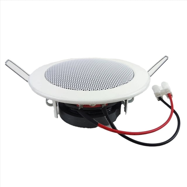 2X Bathroom 3Inch 8Ohm 6W Passive Ceiling Speaker Metal in-Ceiling Speaker Sound Quality Background Music System