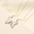 thumbnail image 4 of Best Friends Butterfly Matching Necklaces For Women Friendship Birthday Warm Gift Gold, 4 of 5