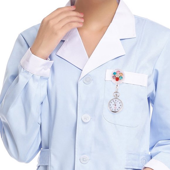 HINTRMENT Montre Médicale Durable pour Infirmières, Montre en Métal avec Minuterie Précise pour le Travail des Infirmières, Lot de 1