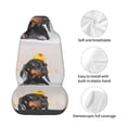 thumbnail image 3 of Lsque Dachshund Sitting in Bathtub Pattern Car Seat Covers for Front Seats , Waterproof Seat Covers for Cars, Sporty Front Seat Covers,Car Seat Cover Protector Front Seats, 3 of 5