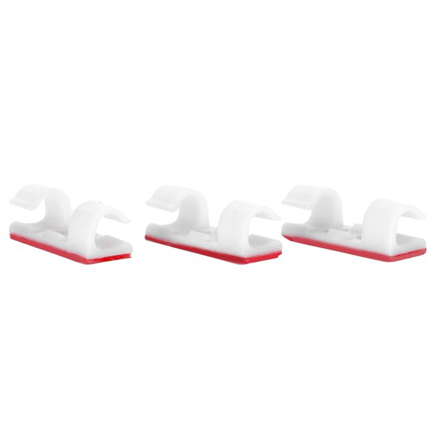 Cable Clip, Wire Clip Buckle, Wire Clamp, ABS Material Durable For Charging Cables Mobile Phone Chargers White