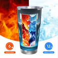 thumbnail image 5 of Saiise Geometry Dash Print Tumbler 20 Oz Stainless Steel Vacuum Insulated with Straw Coffee Cup for Home,Office,Outdoor Works Great for Ice Drinks and Hot Beverage, 5 of 8