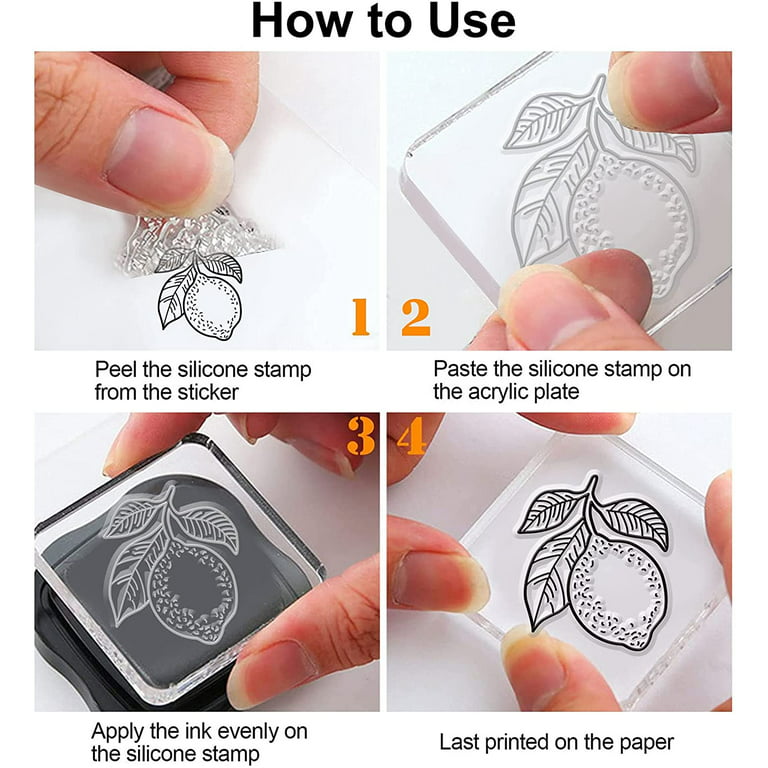 Sweet Lemon Clear Stamps Transparent Silicone Stamp for Card Making Decoration and DIY Scrapbooking