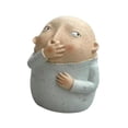 thumbnail image 4 of Estatua de baño que sujeta la nariz, escultura de resina, divertido, Kitschy, arte decorativo, adorno extraño, figura Vulgar para inodoro, 4 of 9