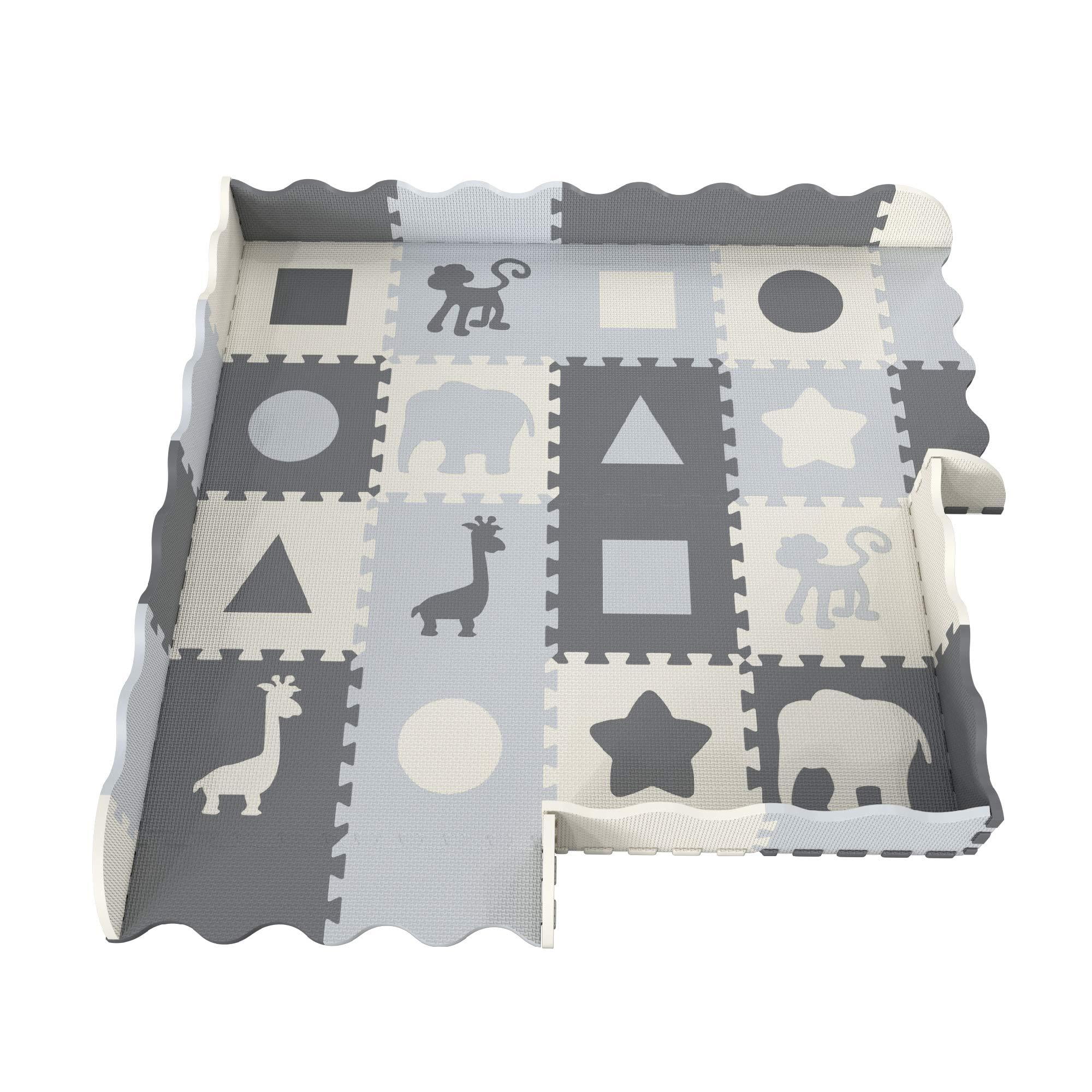 Soft Foam Baby Play Mat Perfect, Black And White Foam Floor Tiles Baby