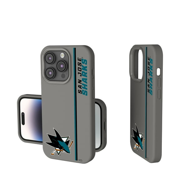 Keyscaper Gray San Jose Sharks Sidebar Soft Touch iPhone Case