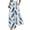 Blue, variant on Swanpen Women's Summer Print Wide Leg Palazzo Pants Elastic Drawstring Waist Flowy Loose Fit Casual Long Trousers with Side Pockets