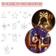 thumbnail image 4 of ¡Liquidación! Luces navideñas de muñeco de nieve y estrellas, decoración navideña para ventanas, luces LED navideñas: G4M8, 4 of 8