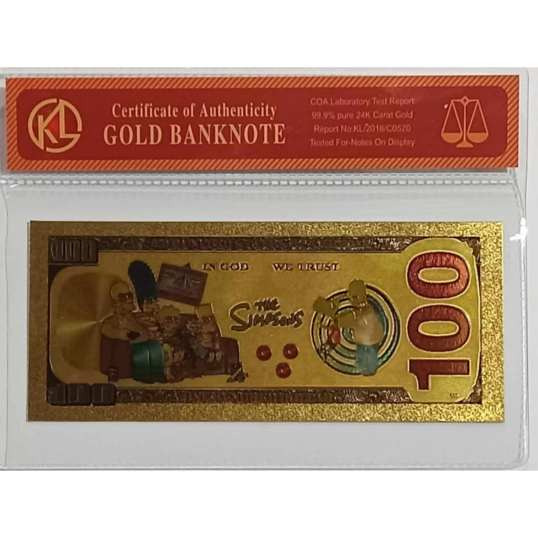 24karats - NOT The Simpsons Featuring Marge Simpson 24KT Gold Foil