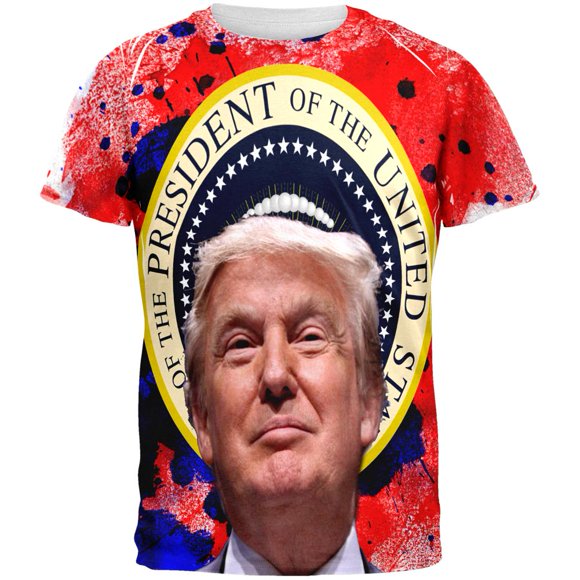 President Donald Trump 2020 Purge Splatter All Over Mens T Shirt