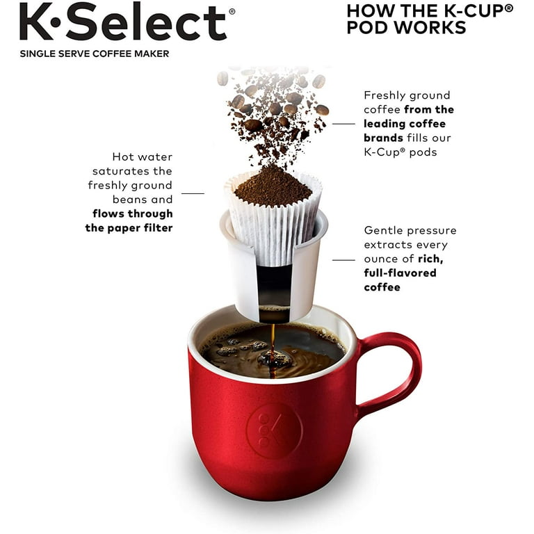 Keurig K-Select Single-Serve K-Cup Pod Coffee Maker, 6-12 oz