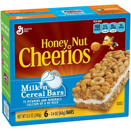 Honey Nut Cheerios Milk 'n Cereal Bars Treat Bar 6 - 1.4 oz Bars