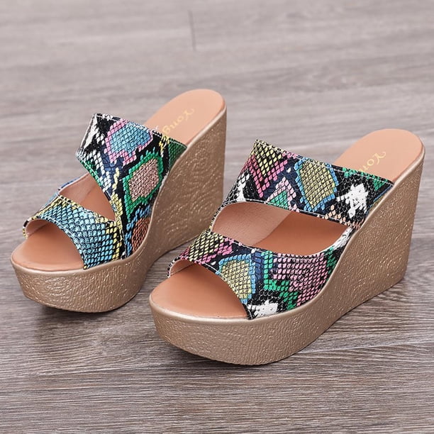 Sandalias de tacón con correa en el tobillo para mujer a la moda Wmkox8yii hj789