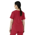 thumbnail image 3 of ave. Lex Women's Three Pocket V-Neck Tunic Scrub Top in Red, M, 3 of 6
