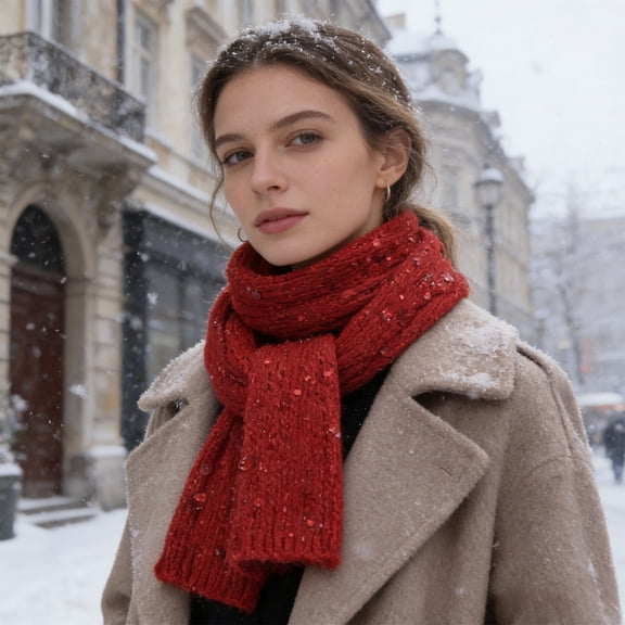 Ovzne Pure Cotton Sequin Yarn – Sparkling Hand-Knitting Thread With Embedded Sequins For Fashion