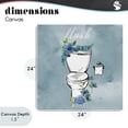 thumbnail image 4 of Stupell Industries French Country Floral Bathroom Rules Flush Canvas Art, 24 x 24, by Nan, 4 of 8