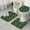 Green Sun Moon, variant on Green Sun Moon Cloud Planet Pattern Bathroom Rugs Sets 3 Piece,Toilet Cover Set,Absorbent Non Slip Bathroom Mats Sets with U-Shaped Contour Rug Toilet Rug Set