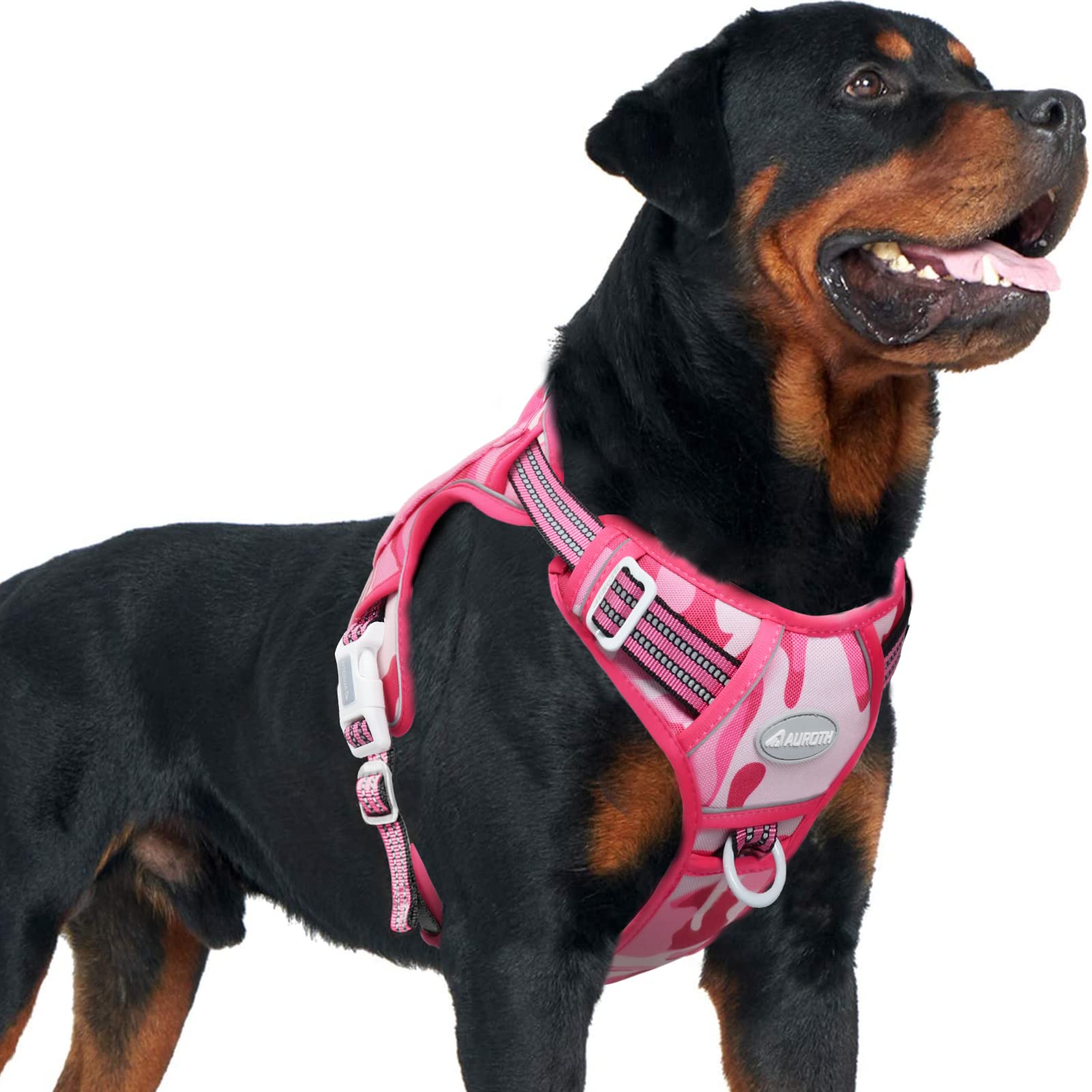 Auroth No Pull Dog Harness, Pink Camo, Large photo 3