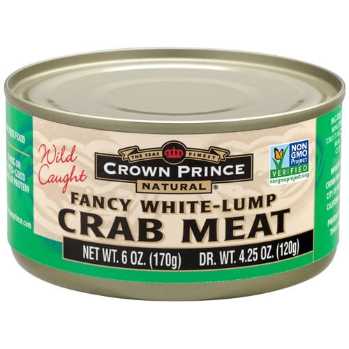 Crown Prince Natural Canned Fancy White-Lump Crab Meat, 6 Oz - Walmart.com
