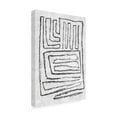 thumbnail image 2 of Jennifer Goldberger 'Black And White Runes II' Canvas Art, 2 of 3