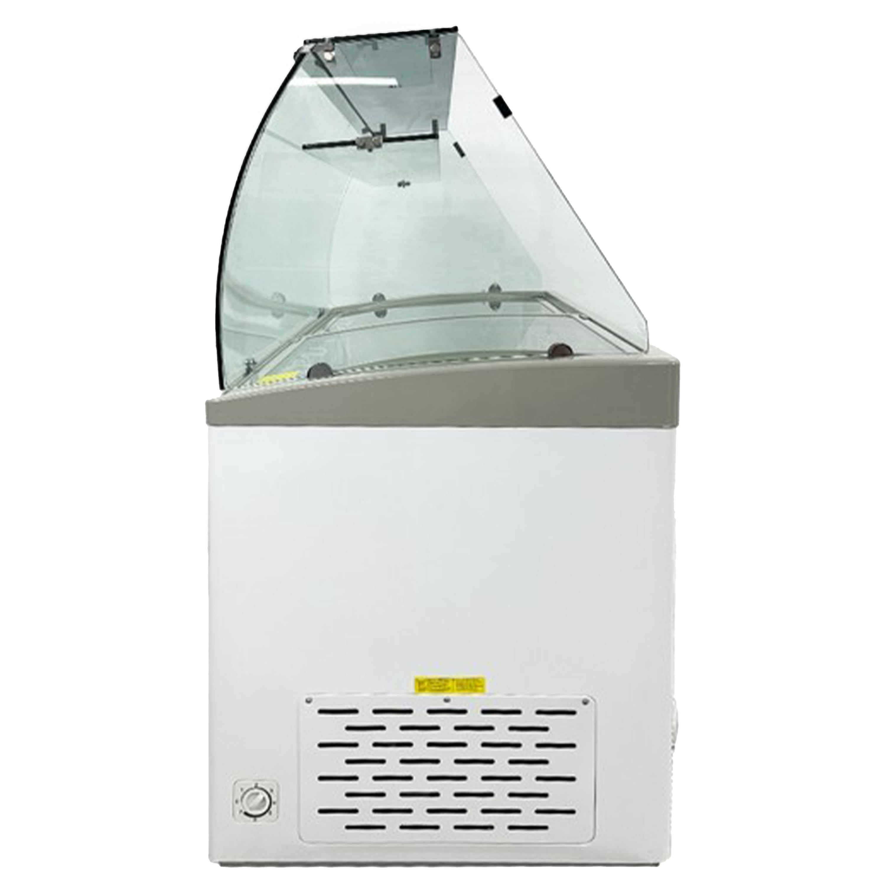 61 in. Gelato Cabinet Freezer with Flat Sneeze Guard,  16 Cu.Ft. Ice Cream, Popsicle, Gelato Freezer