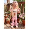 thumbnail image 6 of BemeyourBBs Western Baby Girls Spring Summer Fall Clothes Newborn Baby Girl Cowgirl Going Home Outfit New Cowgirl In Town Letter Boot Print Short Sleeve Romper and Flared Pants Headband Set, 6 of 9