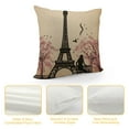 thumbnail image 4 of COMIO  Paris Eiffel Tower Decorative Throw Pillow Cover Case Pink Paris Eiffel Tower Love Design  Square Standard Cushion Cover for Home Decoration Bed Sofa Couch , Pink, 4 of 5