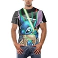thumbnail image 1 of Disney Anime Nette Stich Lustige 3D camisetas Tops Männer Frauen Lose Plus Szie Hip Hop camisetas Kind Cartoon Sommer camiseta Kleidung xuanjing  unisex, 1 of 2