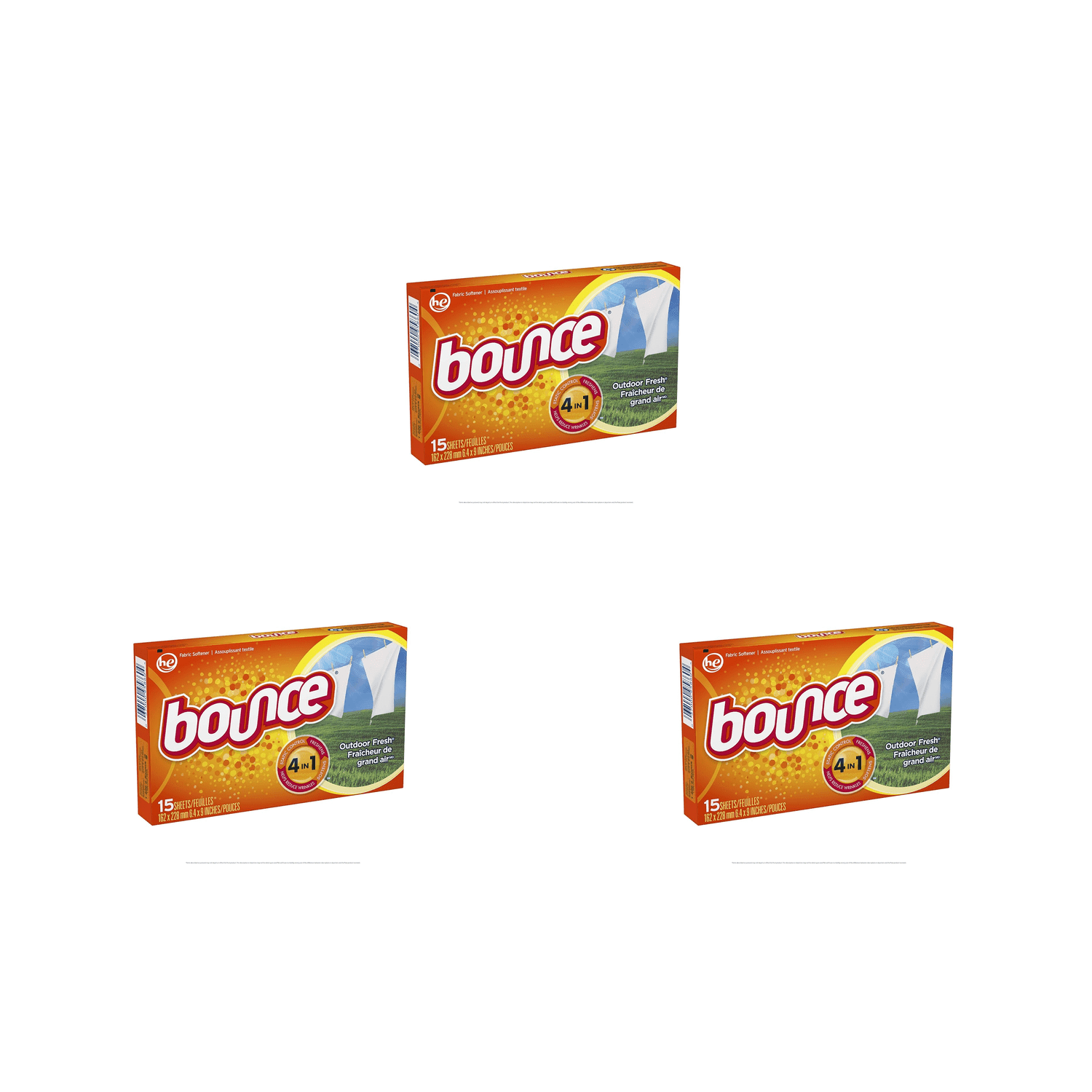 Bounce Free Weichspüler-Tücher – 240 Stück, 6 Packungen, Biologisch Abbaubar, Reduziert Statische Aufladung
